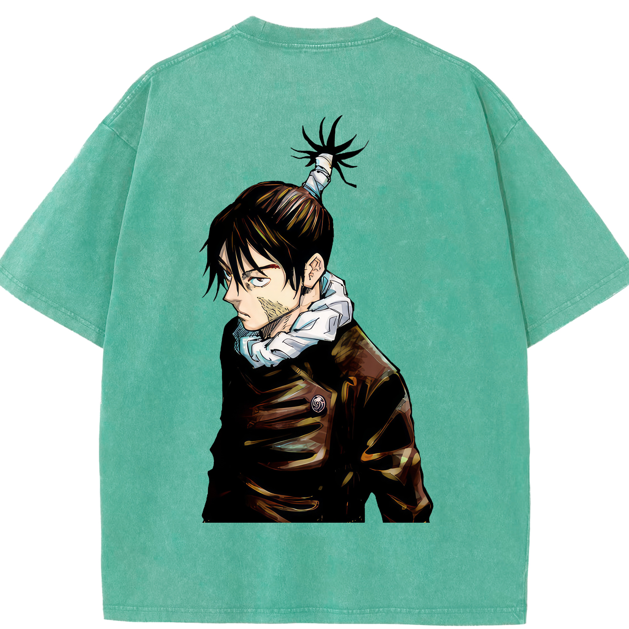 （画像用） 呪術廻戦 Jujutsu Kaisen 綿100% ヴィンテージ風 半袖Tシャツ（背面プリント）